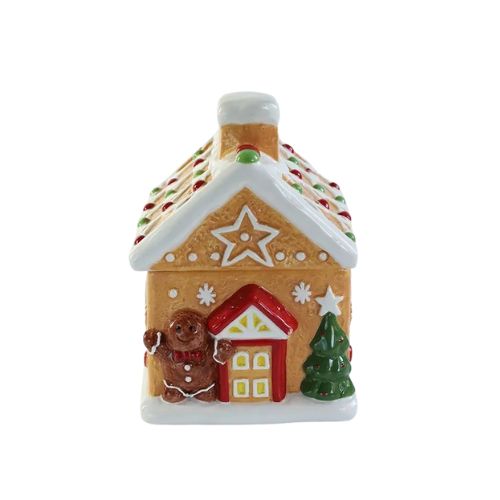 ceramic house cookie jar