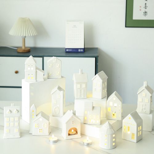 white house tealight holder