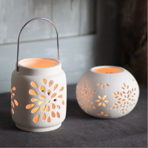 ceramic candle lantern