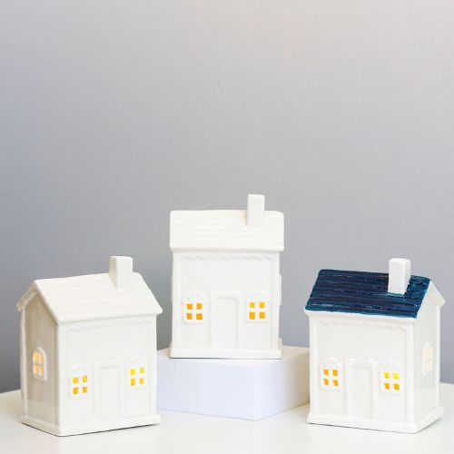 ceramic house tealight holder