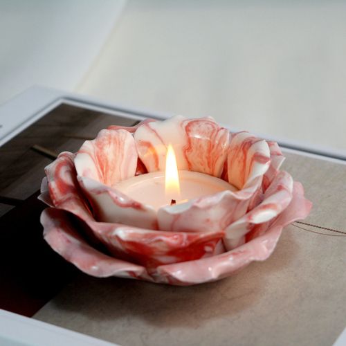 ceramic lotus candle holder