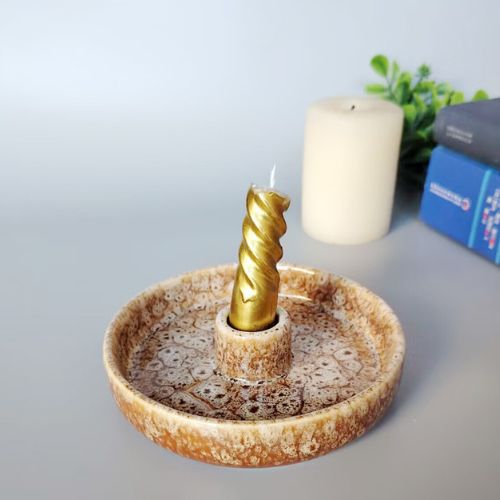 ceramic candlestick holder